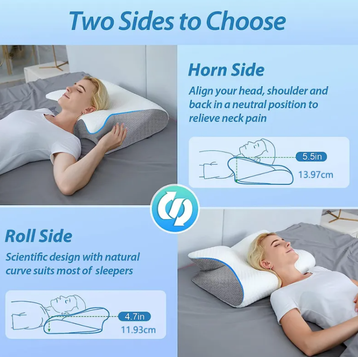 Almohada de Memoria para Sueño y Soporte Cervical